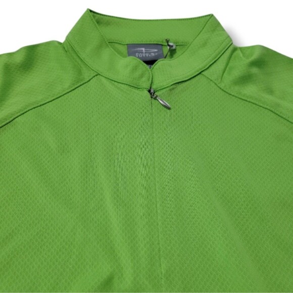 New Page & Tuttle Top Size Small S Mock Neck Quarter Zip Short Sleeve Golf Shirt - Picture 3 of 4